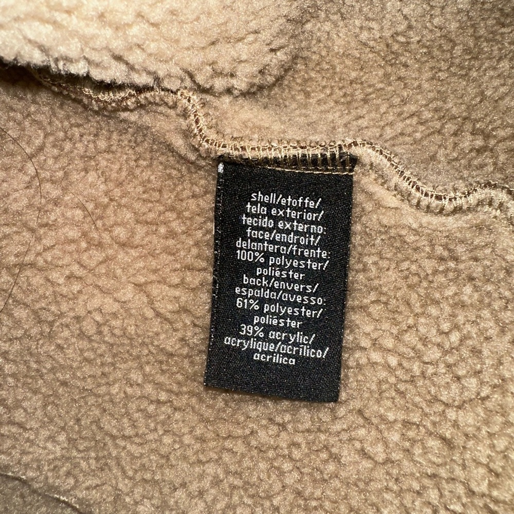 Calvin Klein Jeans Brown Shearling Bomber Jacket - Picture 4 of 5